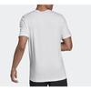 Adidas T Shirts Men's White Crew Neck Moderate Straight Fit DV3050