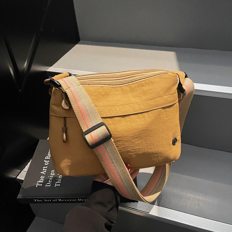 

Crossbody Bag Niche Design Shoulder Bag Multi-Layer Portable Summer Shoulder Versatile Leisure Bag хаки