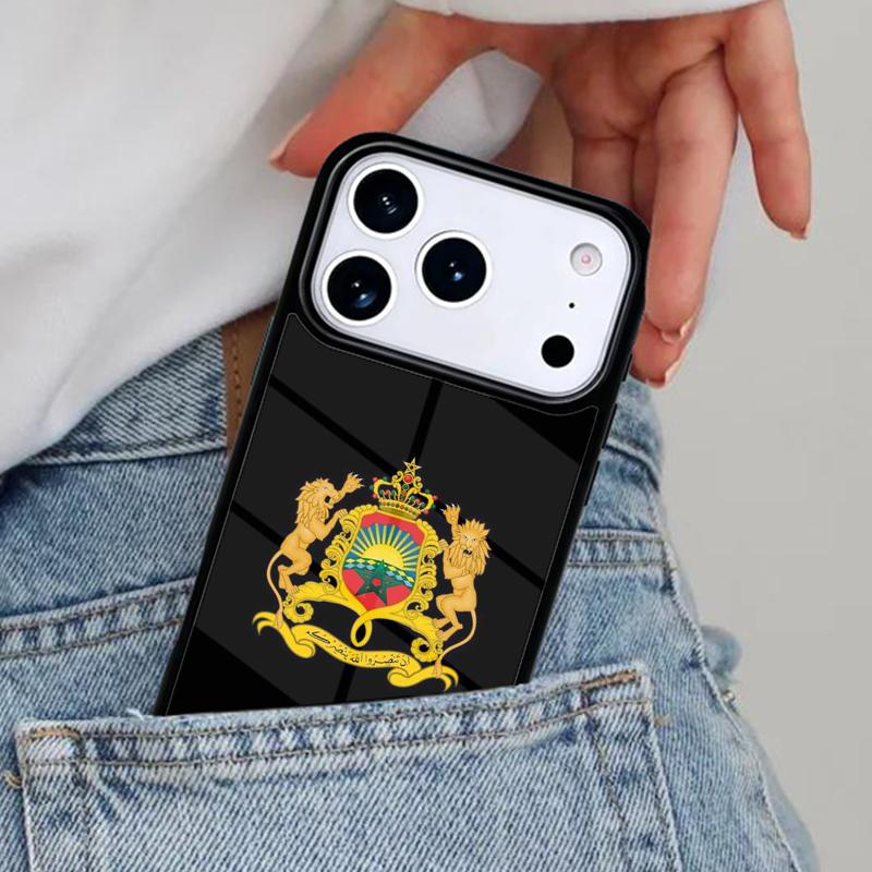 Flag of Morocco Phone Case for iPhone 16e 15 14 13 12 17 Pro Max Plus Air 17pro Cover Coque
