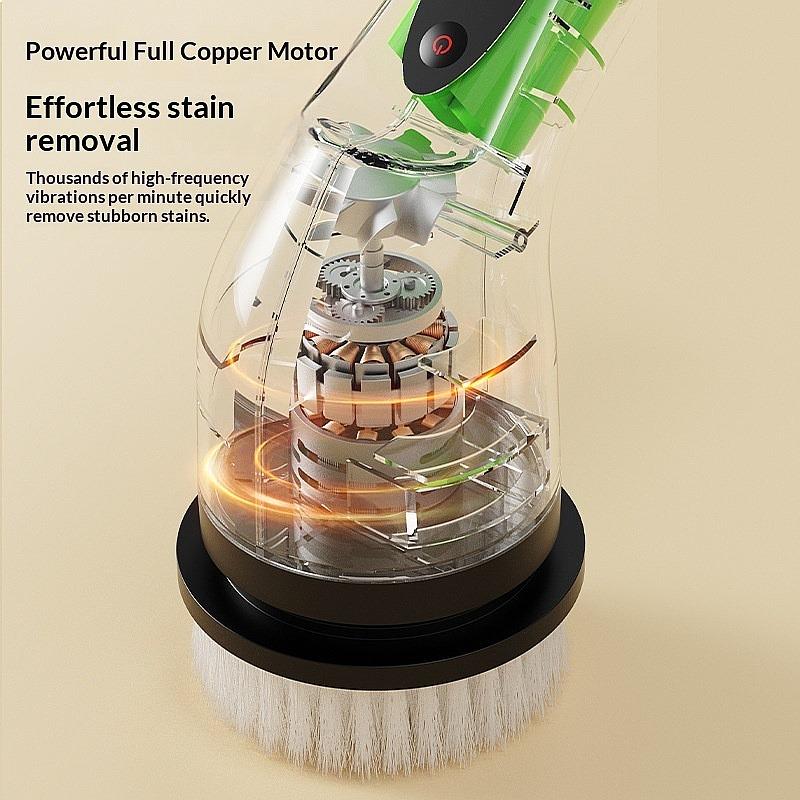 Electric Cleaning Brush Powerful Handheld Multifunctional Bathroom Kitchen Car Glass Scrubber