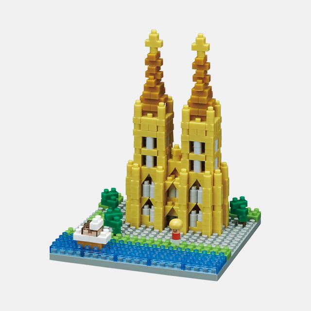 [Bandai] Nano Block Cologne Cathedral Building Set