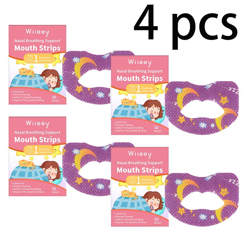 Wiieey Children's Sleep Strips Nighttime Sleeping Children's Sleeping Anti-Open Mouth Snoring Sleep Aid