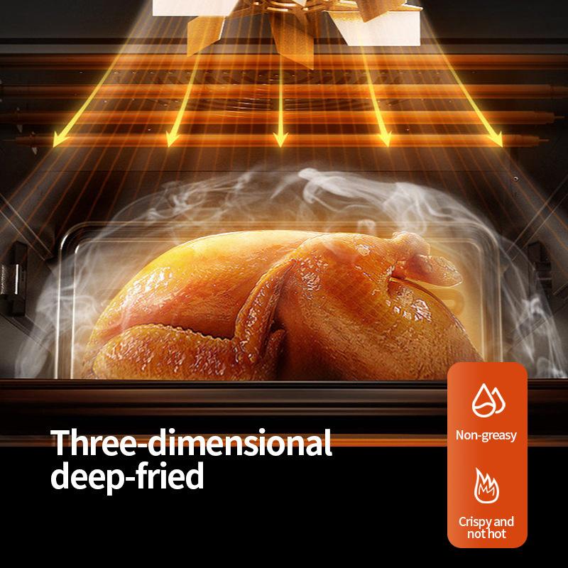 8L Smart Electric Air Fryers Large Capacity Automatic Household Multi 360°Baking LED Touchscreen Deep Fryer Without Oil 220V