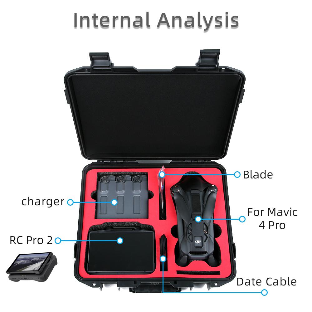 

Carrying Case for DJI Mavic 4 Pro Storage Bag Explosion-proof Case Hard Shell Box for DJI Mavic 4 Pro Drone Accessories