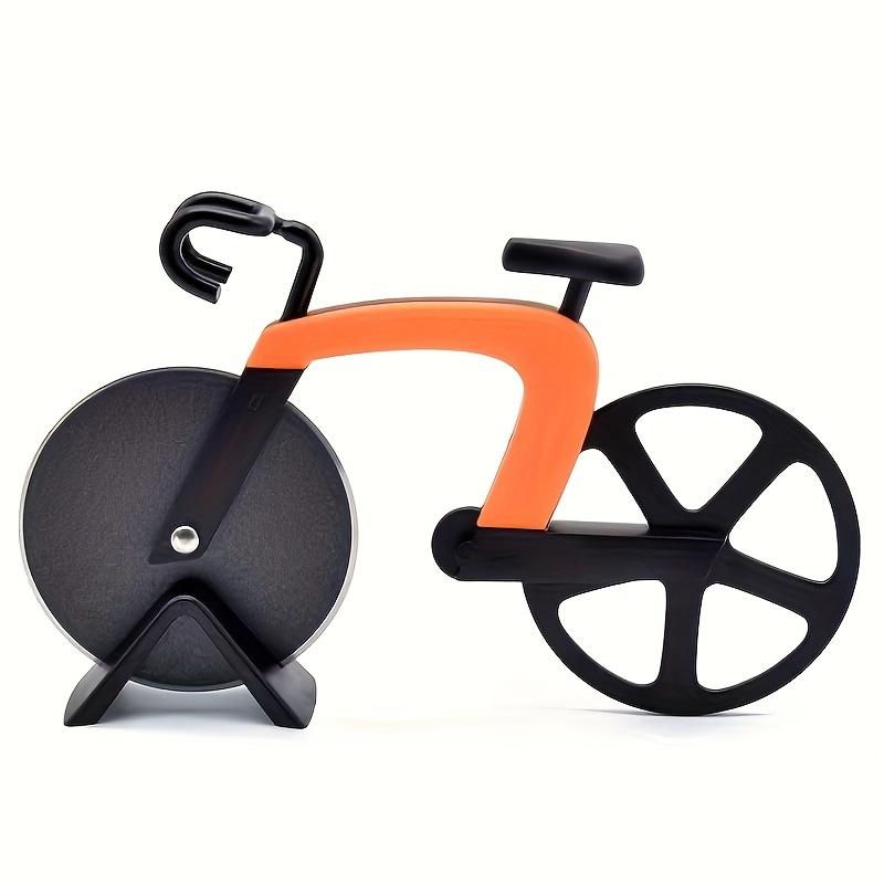 Creative Bicycle Shaped Pizza Cutter with Dual Stainless Steel Wheels , Ideal for Even Slices, Perfect for Parties and Gatherings, Pizza Serving Tool
