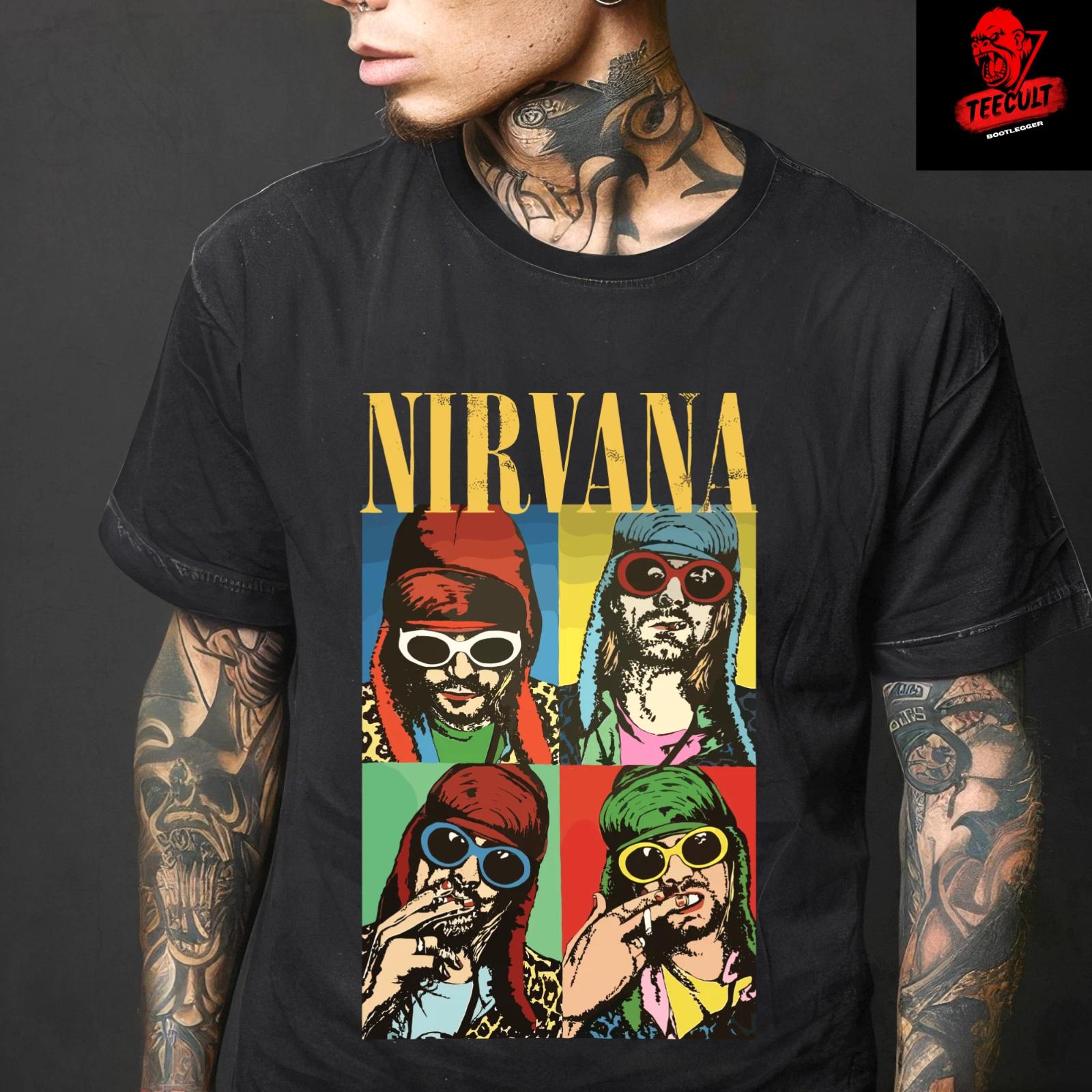 Men s and Women s T-shirts Nirvana Kurt Cobain Tribute Alternative Rock Unisex Premium XXXL