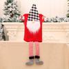 Christmas Faceless Old Man Closing Gift Bag Hanging Leg Christmas Carry Bag Christmas Pack Gift Bag