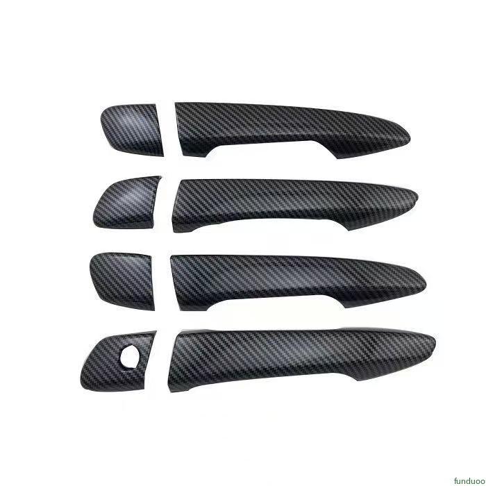 For Lexus IS ES CT200h RX GS IS200T IS250 IS300 IS350 RX270 RX350 Carbon Fiber Black Car Door Handle Cover Stickers Accessories