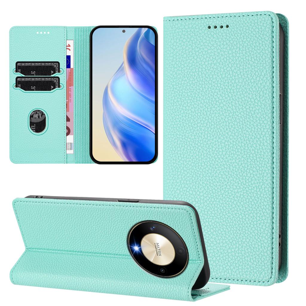 For Honor X50 5G/Honor X9b 5G Wallet Case RFID Blocking Litchi Texture Leather Mobile Cover