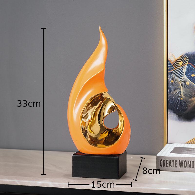 Creative Wind Image Modern Artwork TV Cabinet Desk Decoration Ornaments Abstract Crafts Ceramic Sculpture Room Aesthetic Decor