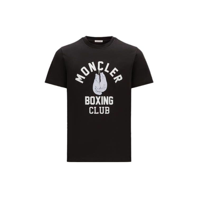 Moncler Letter Print Crew Neck Short