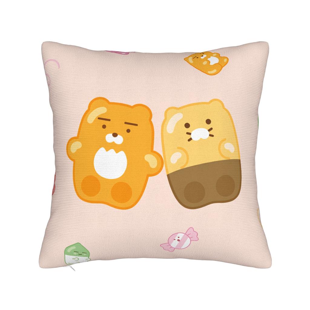 K-Kakaos F-Friends Choonsiks Pillowcases  Novelty Pillow Case For Sofa Car Home Decor Soft Pillow Cover