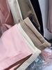 Women's Pink High-Waist Wide-Leg Carrot Pants - Loose Fit, Petite Nine-Point, Spring/Autumn 2026.