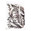 Water Transfer Printing Full Back Tattoo Sticker Buddha Pattern Full Back Temporary Tattoos  Unisex