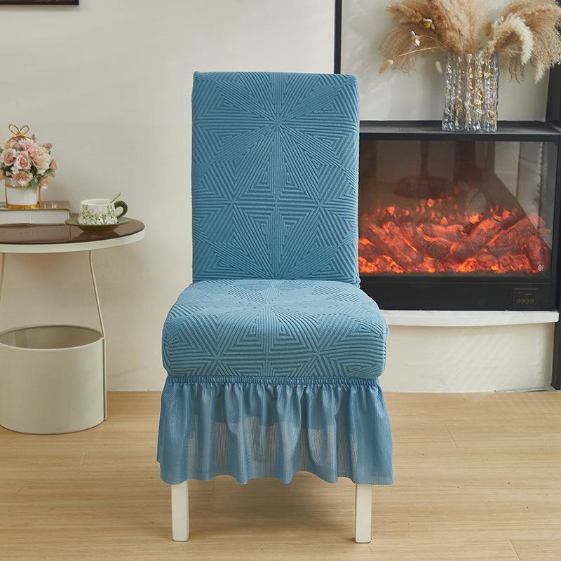Thickened Elastic Chair Cover Skirt Integrated Stool Dust Cover Hotel Restaurant Universal In All Seasons