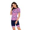 Split Short-sleeved Surfer Suit Sunscreen Women's Swimsuit Wetsuit Fashion Swimsuit