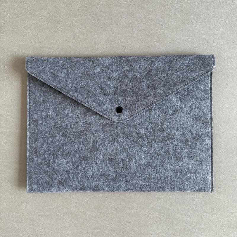 34x24cm Felt File Bags Office Archive Pouchs Conference Material Storage Bag Advertising Promotion Business Buckle Felt Envelope Pouchs Stationery