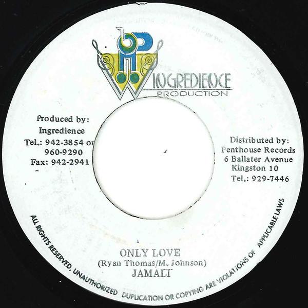 

7inch Record JAHMALI - Only Love NONE Ingredience Pro Jamaica Reggae, Ska & Dub Used