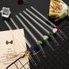 3/5/7Pcs High Borosilicate Glass Straw Set Glass Straw Milk Tea Juice Cocktail Straw with Brush Kitchen Bar Accessories