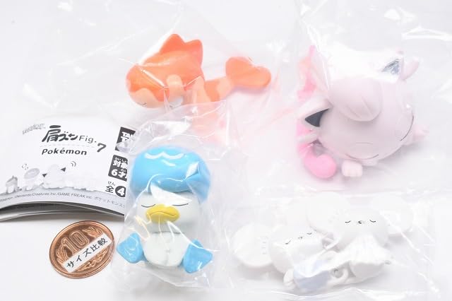 Shoulder Zun Pokemon 7 of 4 Gacha Capsule Toy Fig. [Set (Complete)]