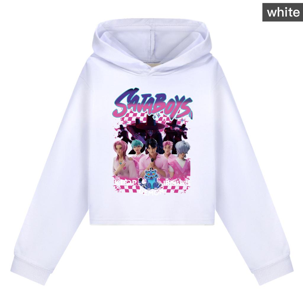 Kids Girls Anime Cartoon POP Singer Super Star Rumi Mira Zoey Saja Boys Printed Casual Long Sleeves Hoodies Sweatshirt Top