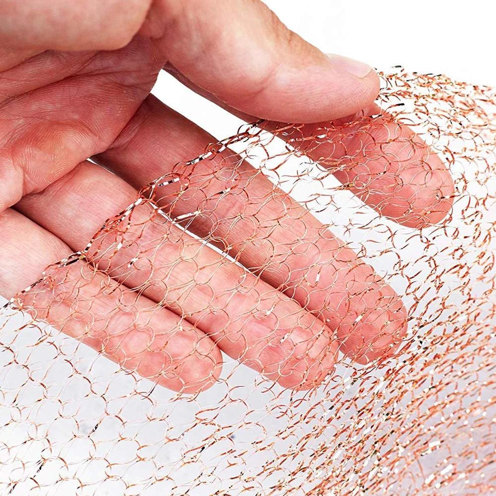 3/6/15/30m Signal Shielding Mesh Snail-proof Copper Wire Mesh Woven Distillery Distillation Copper Wire Vapour Filter Mesh