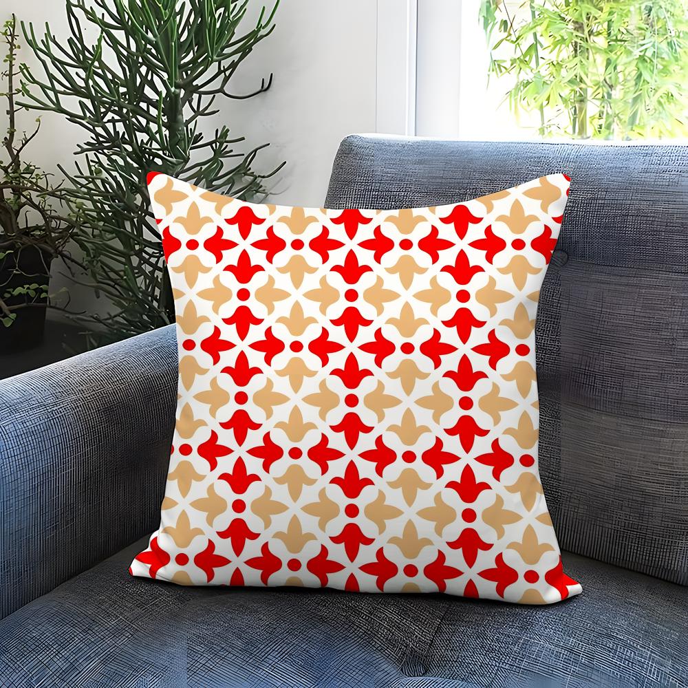 Bohemian Pattern Cushion Cover Comfortable Reversible Pillow Cover Ideal For Car Sofa Bedroom & Beyond