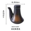 Japanese Cooking Ceramic Oil Bottle Oil Jar Kitchen Oil Pot with Lid Small Soy Sauce Flavor Oil Bottle Vinegar Bottle Household
