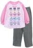 Kaitac Family Tamagotchi Paradise Kids' Light-Up Pajamas, Long Sleeve, Shaggy, Fleece-Lined, Winter, Sizes 110cm, 120cm, and 130cm (130cm, Pink)