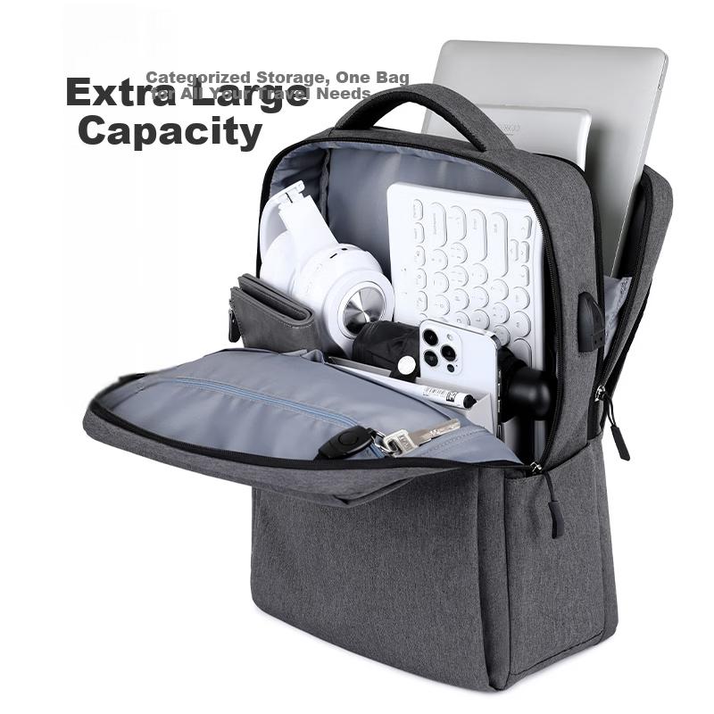BRINCH 17/17.3 Inch Laptop Backpack Business Travel Large Capacity Shockproof for Apple Huawei Notebooks