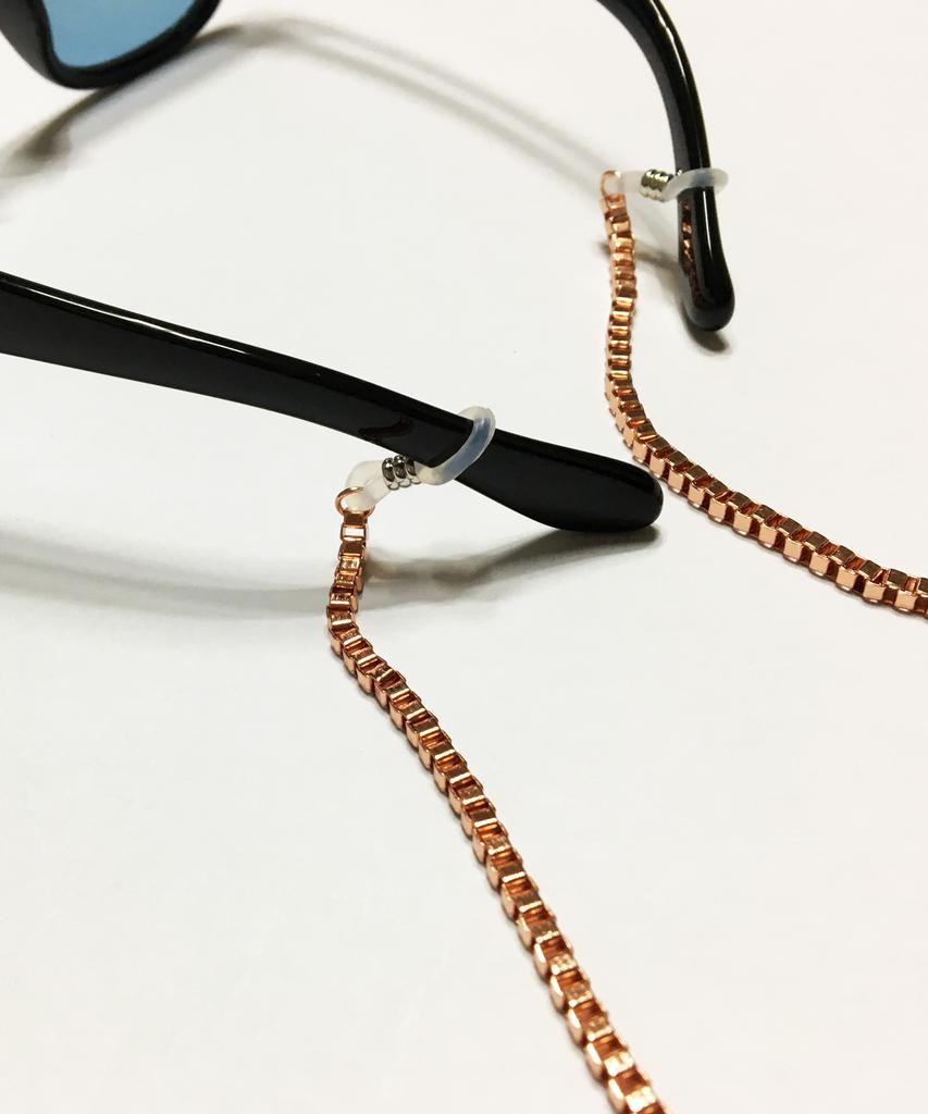 Segseuto [Surgical Steel][Eyeglass Chain] W-Type 004 E.L Rosegold