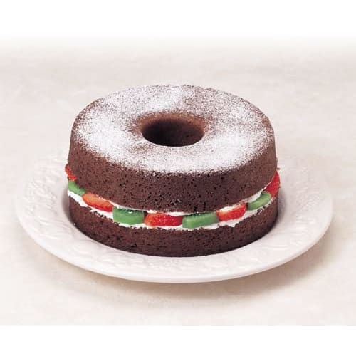 PEARL METAL Raffine Aluminum Chiffon Cake Pan, 21cm, D-6112