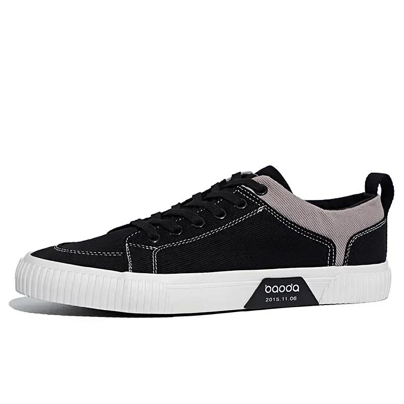 Spring Summer Casual Men Canvas Shoes Low-top Lace Up Mens Canvas Shoes Korean Version Trend Men's Shoes BM-013