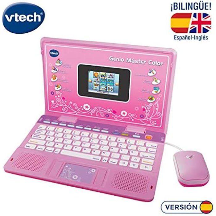 Ordinateur Portable Pour Enfant Bilingue - VTech - Genius XL Color Pro - Rose - 180 Activités - 3 À 11 Ans