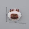 Cute Cat Head Magnetic Refrigerator Stickers - 6 Warm Colors, Japanese/Korean Inspired, Iron-Absorbing Magnets