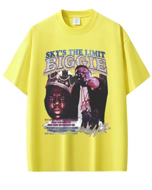 Rapper The Notorious Big Grafische T-shirt Biggie Smalls Print T-shirts Unisex Hip Hop Mode T-shirts Mannen Katoen Oversized T-shirts