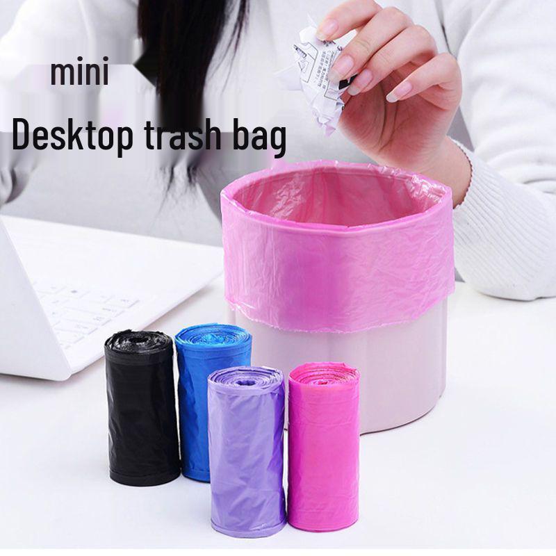 Compact Cat Poop & Desk Trash Bags - Mini, Thickened, Disposable for Office, Home, Car