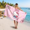 Large Beach TowelHello Kitty Soft Absorbent Towel Beach Bath Home Use