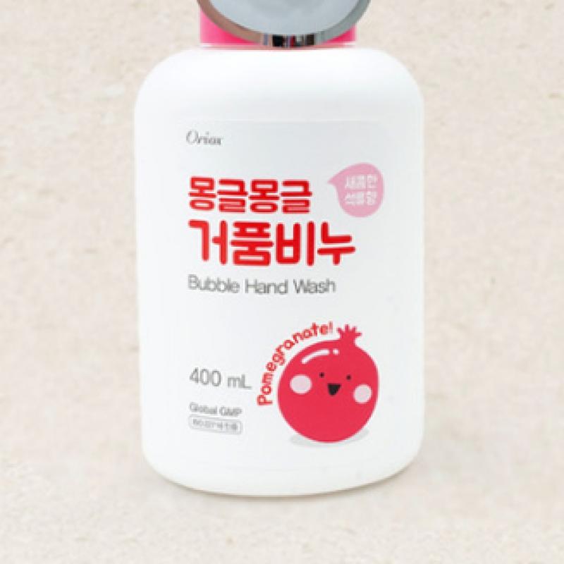 Daiso Mongle Mongle Seifenblasenseife, Granatapfelduft, 400 ml