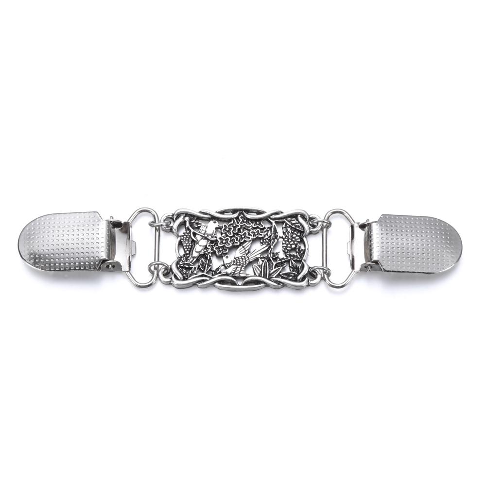 Vintage Cardigan Duck DIY Clip Pin Women Shawl Blouse Collar Sweater Scarf Clasp Charm Shiny Rhinestone Pin Gift for Ladies