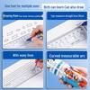 Riglă Moale Multifuncțională – Ondulată și Dreaptă, 15cm/20cm, Plastic Transparent pentru Elevii din Clasa I