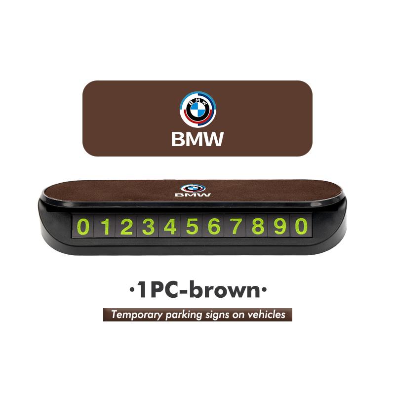

For BMW Car Temporary Parking Card Phone Number Card Plate Telephone 50th Anniversary Edition E36 E46 E53 E90 E60 E93 E87 G20