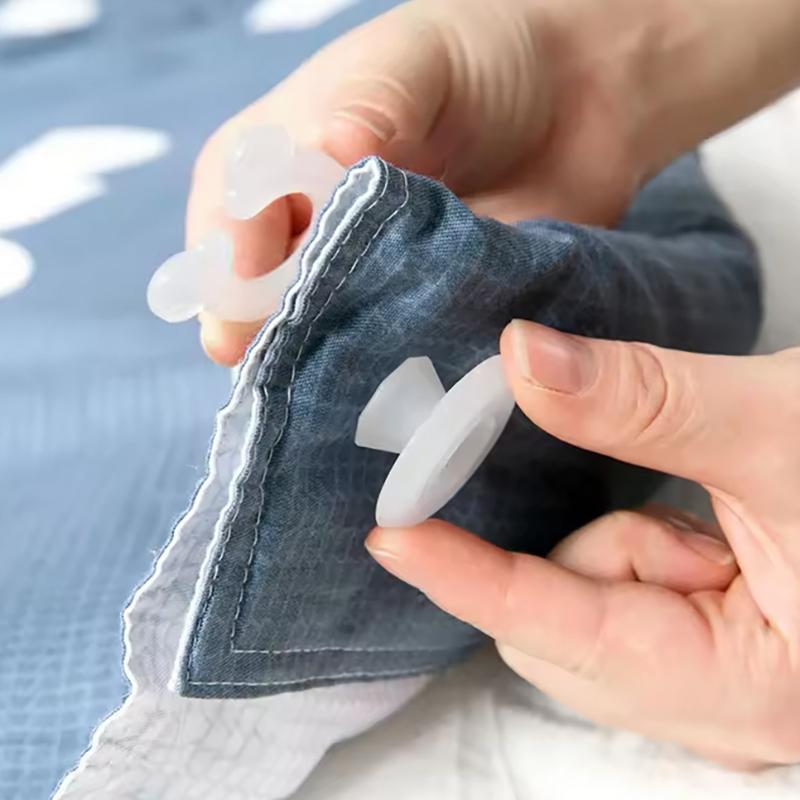 4Pcs/Set Comforter Grippers Bed Duvet Donuts Quilt Covers Sheet Holders Gripper Blankets Sheet Accessories Fastener Clips Clamp
