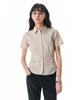 Sekeonmonollogeu W. Stripe Slim Half Shirt [Beige]_Sewsh001Beige