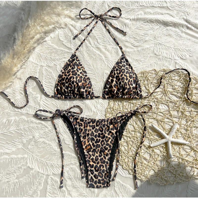 2026 Nowy Sznurowany Rozcięty Kostium Kąpielowy Damski Seksowne Bikini Gorące Źródło Plaża Kostium Kąpielowy Bikini