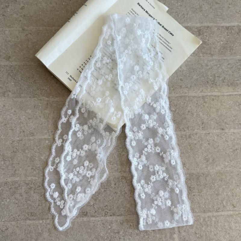 Unikt Y2K Langt Blonde Midjebånd Blomster Sløyfe Blonder Midjebelte Knyting Tynt Kjole Jeans Belte Sommer Tilbehør