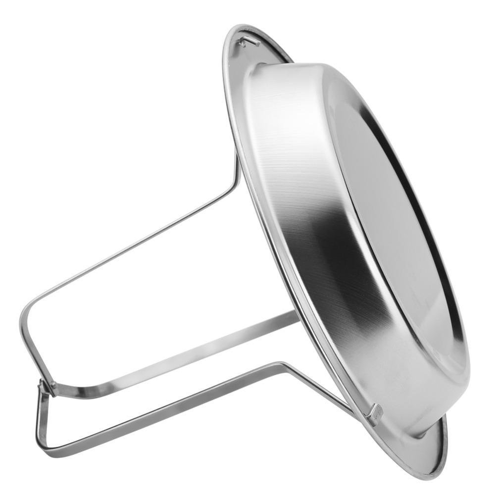 Upright Design Barbecue Tray Stainless Steel Beer Can Chicken Holder Outdoor Grilling BBQ