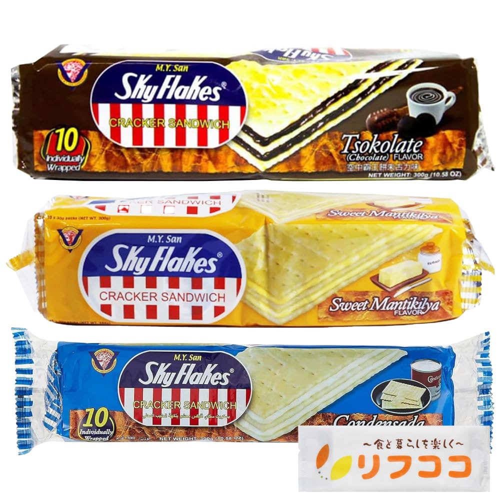 

Крекер SkyFlakes Sand Cracker 1 пакетик 300 г 3 вида ассорти набор сладкий сгущенный 1 пакетик всего 3 пакетика набор Крекер SkyFlakes Sand Cracker (шоколад, масло, молоко) каждый,