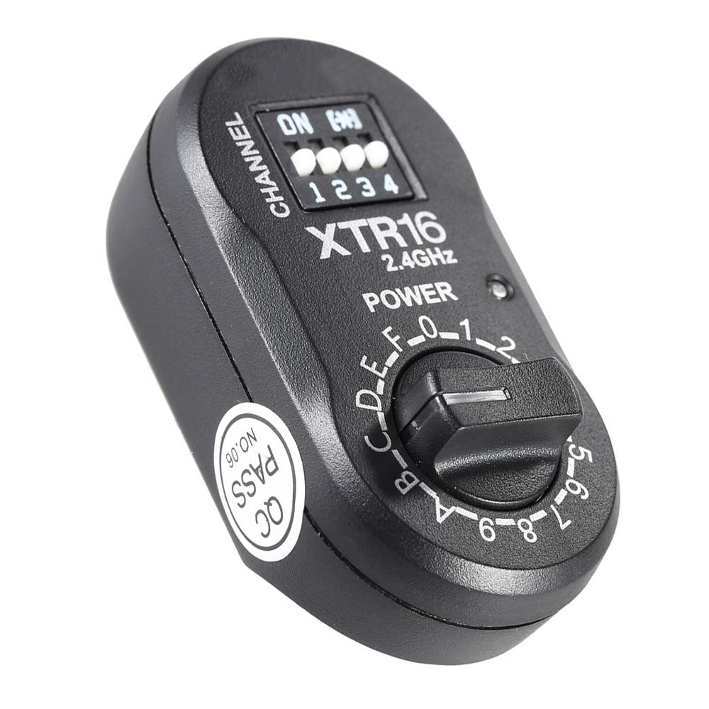 XTR 16 2.4G Wireless X system Remote Control Flash Receiver for X1C X1N XT 16 Transmitter Trigger Wistro AD360 DE QT DP