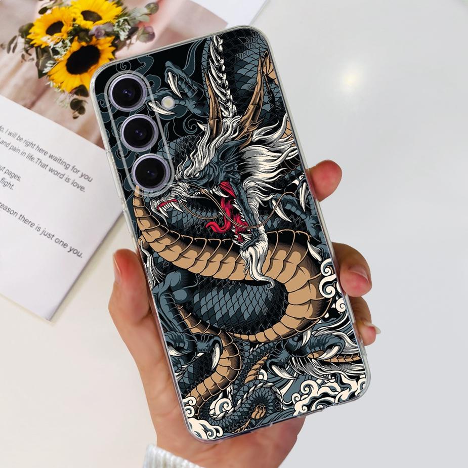 For Samsung Galaxy S24 Case S24+ New Fashion Painted Cover Soft Silicone Phone Case For Samsung S24 Ultra S 24 Plus Fundas Coque